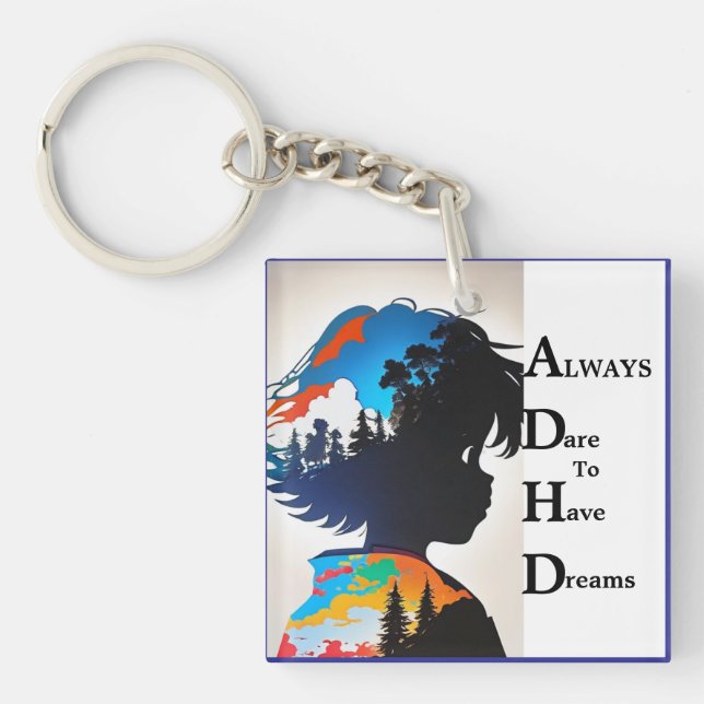  Brilliance Of ADHD Key Ring (Front)