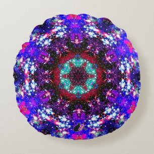 Brilliance Stellar Kaleid Round Pillow