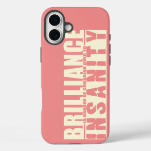 BRILLIANCE VS INSANITY custom iPhone case