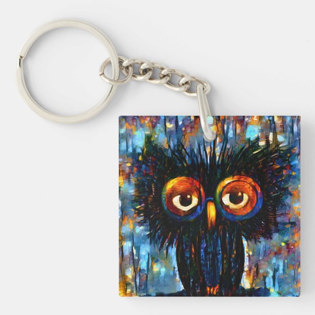 Brilliant and Wise Owl Key Ring (Front)