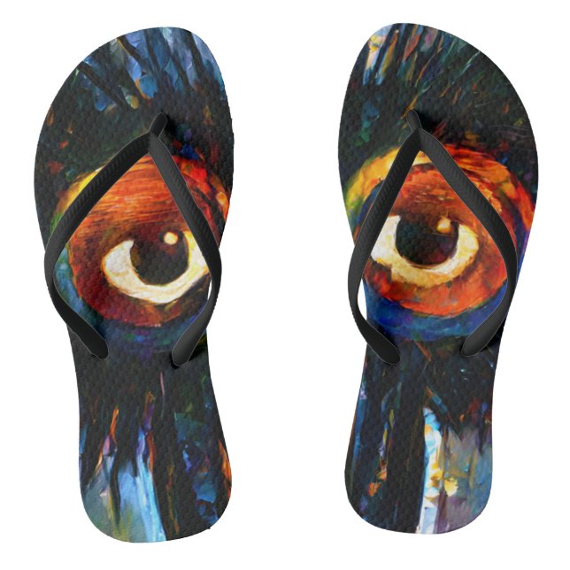 Brilliant and Wise Owl  Thongs (Footbed)