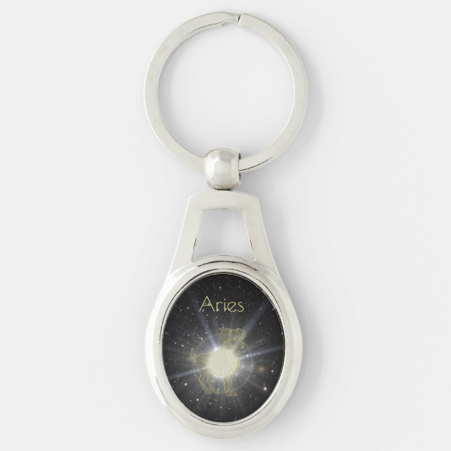 Brilliant Aries Key Ring (Front)