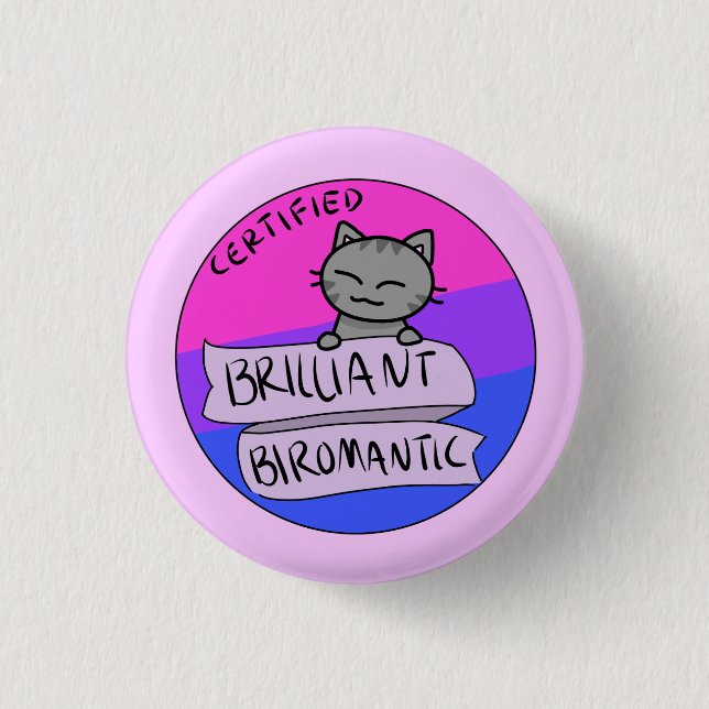 Brilliant Biromantic 3 Cm Round Badge (Front)