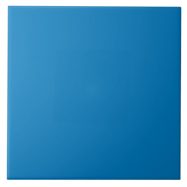 Brilliant Blue Ceramic Tile. Tile (Front)