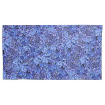 Brilliant Blue Hydrangea Floral pillowcase