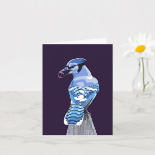 Brilliant Blue Jay Card