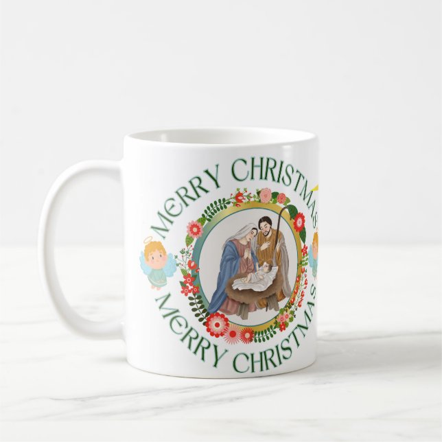 Brilliant Christmas white cup (Left)