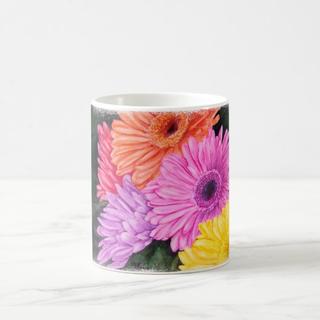 BRILLIANT-COLORED GERBER DAISIES CLASSIC MUG (Center)