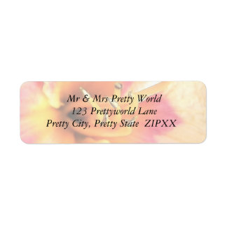 Brilliant Coral Daylily Return Address Label