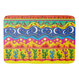 Brilliant Desert Motifs Bath Mat