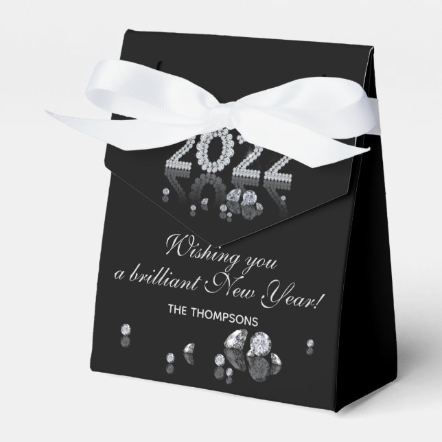 Brilliant Diamonds Luxury New Year 2022 Favour Box (Front Side)