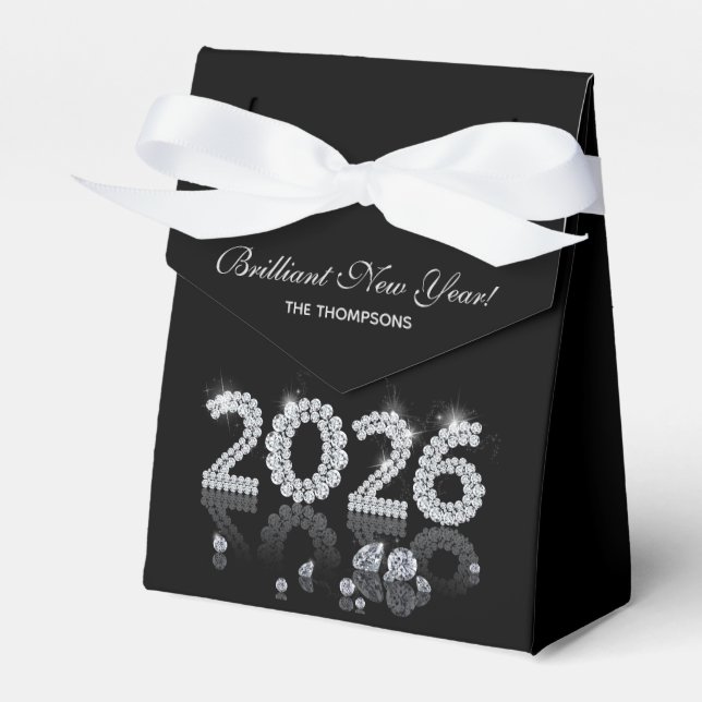 Brilliant Diamonds Luxury New Year 2026 Favour Box (Front Side)