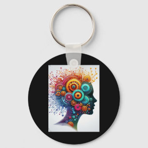 Brilliant Genius Mind Unleash Creativity And Innov Key Ring