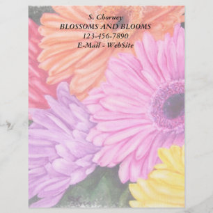 BRILLIANT GERBERS CUSTOMIZABLE LETTERHEAD TEMPLATE