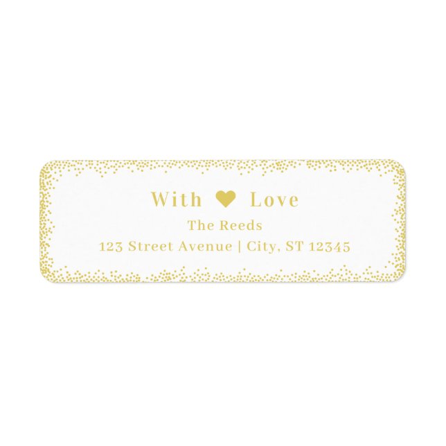 Brilliant Glow Holiday Return Address Labels (Front)