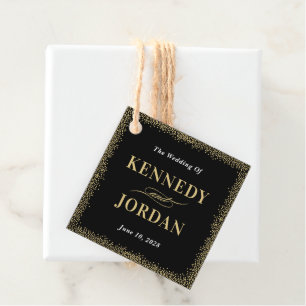 Brilliant Glow Real Foil Wedding Favour Tags