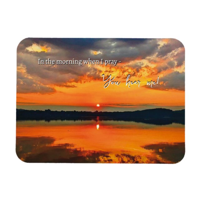 Brilliant Glowing Clouds at dawn Photo Magnet (Horizontal)