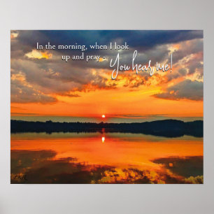 Brilliant Glowing Clouds at Dawn Poster