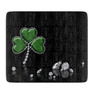 Brilliant Happy St. Patrick's Day Diamonds Cutting Board