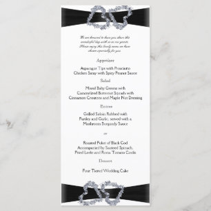 Brilliant Hearts: Black Ribbon and Diamond Menu