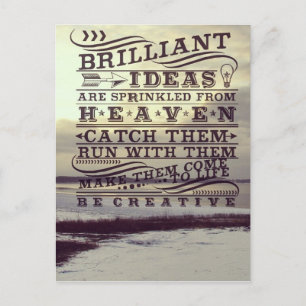 Brilliant Idea From Heaven Be Creative Frozen Lake Postcard