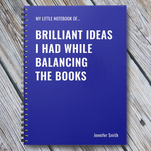 Brilliant Ideas Funny Accountant Notebook (Creator Uploaded)