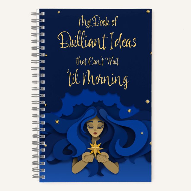 Brilliant Ideas that Can't Wait Til Morning Notebook (Front)