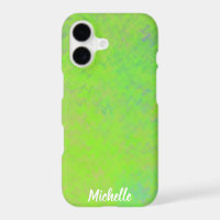Brilliant Lime Green Marbled Art