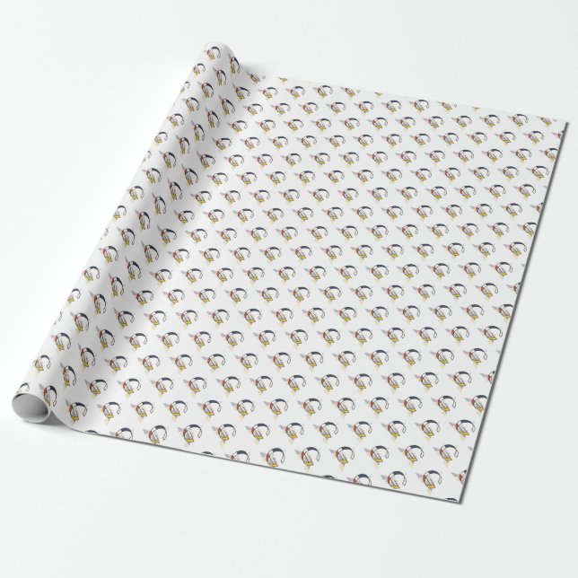 Brilliant Neoplasticism Art Monogram. Letter G Wrapping Paper (Unrolled)