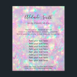 brilliant opal photo design flyer<br><div class="desc">beauty salon professional makeup artist flyer</div>