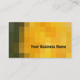 Brilliant Orange and Brown Abstract Business Card