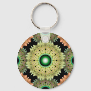 Brilliant ornate pattern key ring
