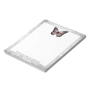 Brilliant Pink Butterfly Notepad