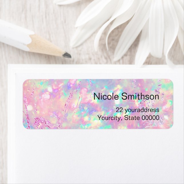 brilliant pink opal background  labels (Insitu)