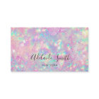 brilliant pink opal stone business card