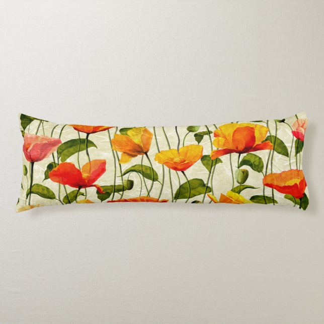 Brilliant Poppies Body Cushion (Front)