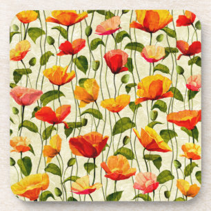 Brilliant Poppies Coaster