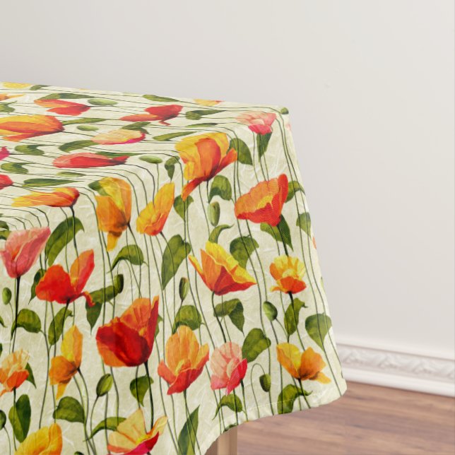 Brilliant Poppies Tablecloth (In Situ)