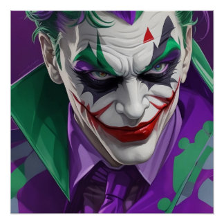 brilliant poster Joker art deco