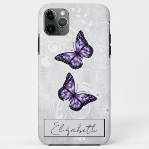 Brilliant Purple Butterflies iPhone 11 Pro Max Case