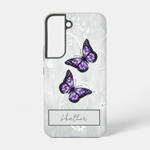 Brilliant Purple Butterflies Samsung Galaxy Case
