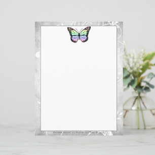 Brilliant Rainbow Butterfly Stationery