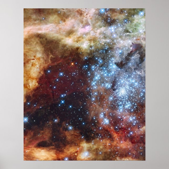 Brilliant Rainbow Nebula 30 Doradus Poster (Front)