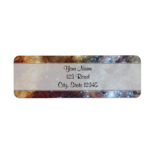 Brilliant Rainbow Nebula 30 Doradus Return Address Label