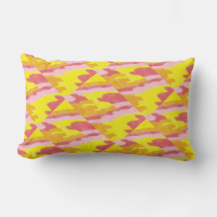 Brilliant raspberry, pink, yellow & orange Pillow