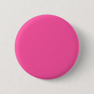 Brilliant rose (solid colour) 6 cm round badge