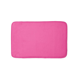 Brilliant rose (solid colour) bath mat