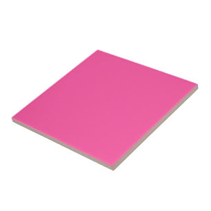 Brilliant rose (solid colour) ceramic tile