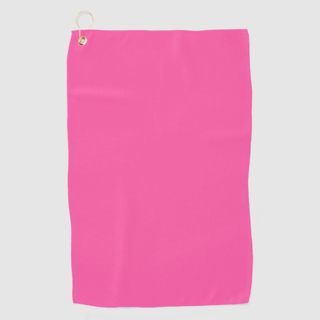 Brilliant rose  (solid colour)  golf towel (Front)