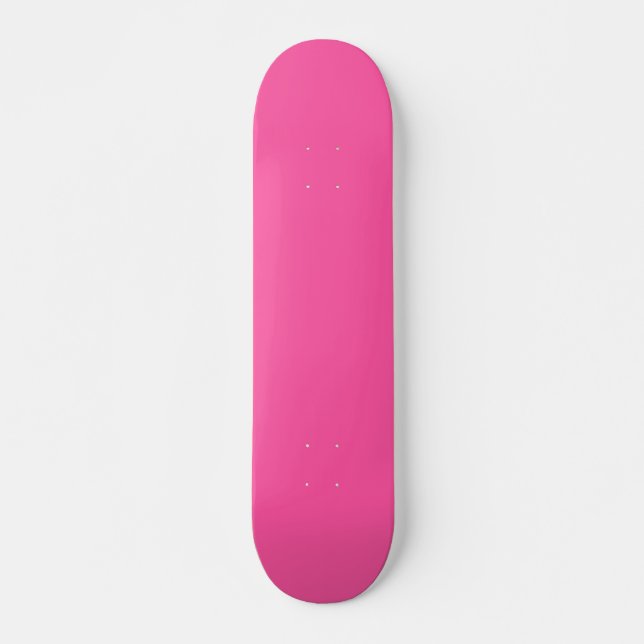 Brilliant rose  (solid colour)  skateboard (Front)